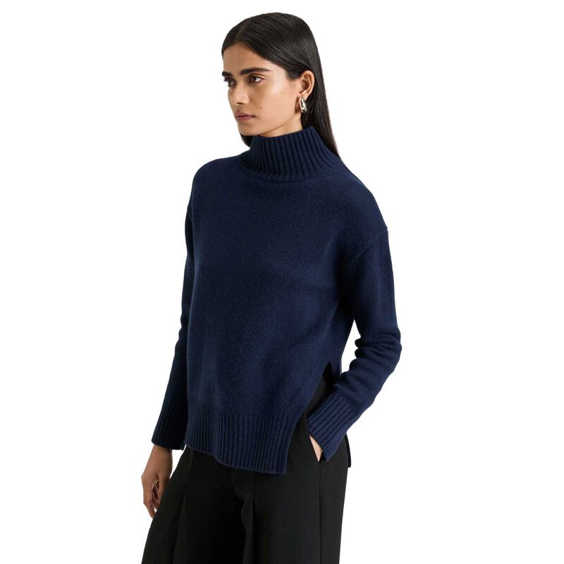 Veronika Maine Merino Cashmere Blend Oversized Funnel Neck Sweater image number 0